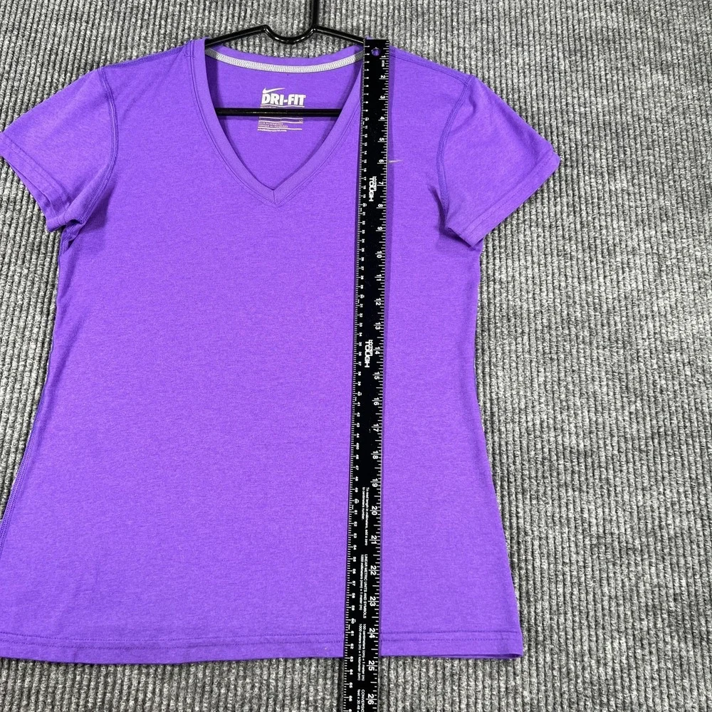 Nike Dri-FIT Shirt Womens Small Purple Athletic Training Running Tee Performance